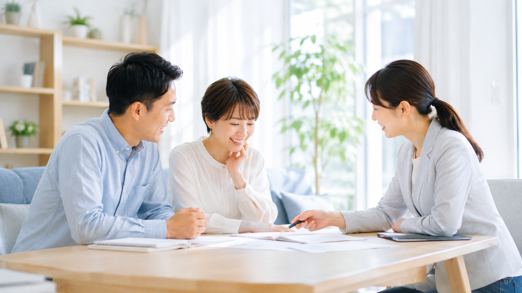 相談しながら未来を考える様子
